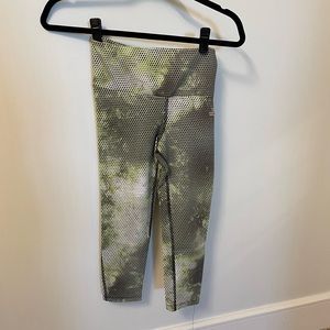 Class Life Yellow Green Black Polka Dot Leggings